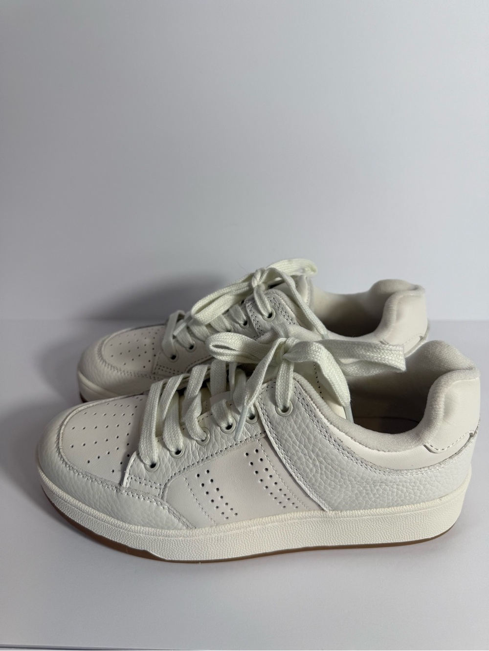Marc Fisher LTD. Flynnt Leather Lace Up Low Top Sneakers - Size 7M - NEW - Picture 4 of 10